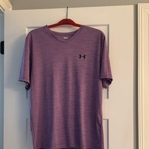 Under Armour Men's Heathered Purple Tee great condition like new
